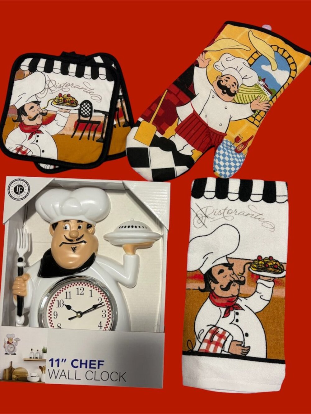 ITALIAN KITCHEN - BUNDLE OF 5 PIECES - Picture 1 of 2